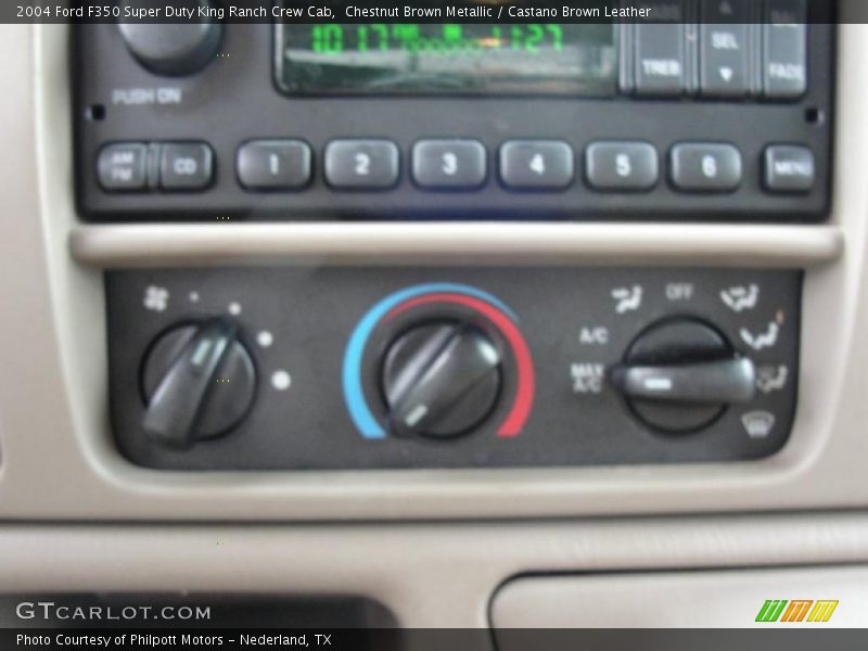 Chestnut Brown Metallic / Castano Brown Leather 2004 Ford F350 Super Duty King Ranch Crew Cab