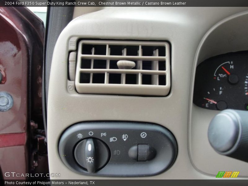 Chestnut Brown Metallic / Castano Brown Leather 2004 Ford F350 Super Duty King Ranch Crew Cab