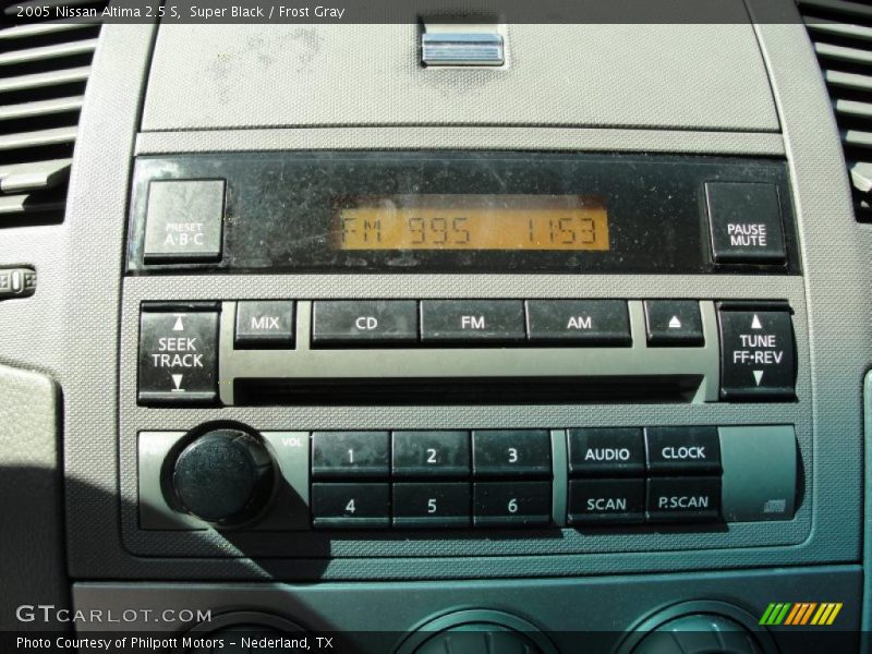 Super Black / Frost Gray 2005 Nissan Altima 2.5 S
