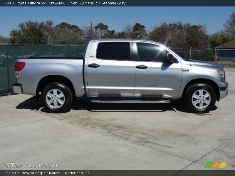 Silver Sky Metallic / Graphite Gray 2010 Toyota Tundra SR5 CrewMax