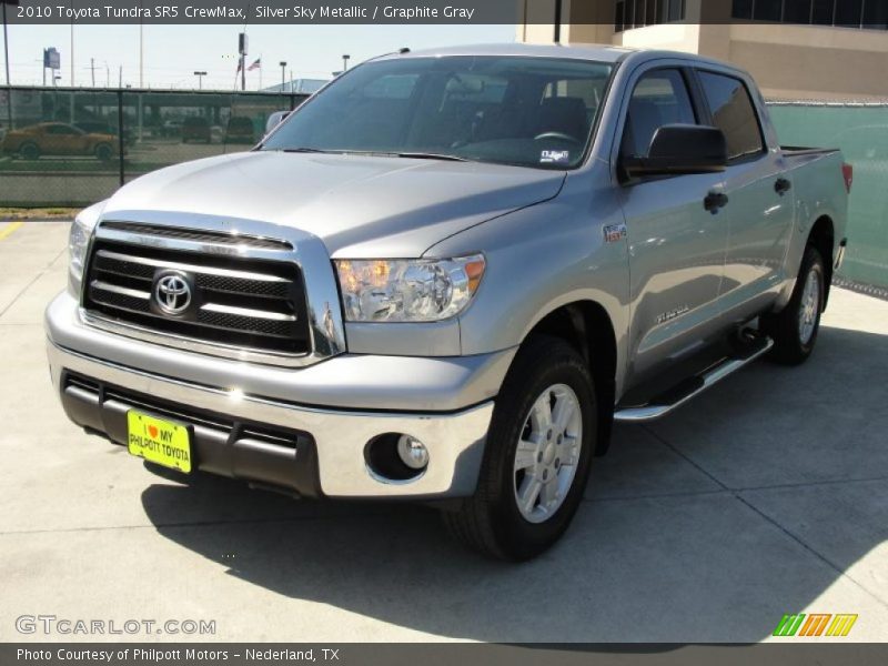 Silver Sky Metallic / Graphite Gray 2010 Toyota Tundra SR5 CrewMax