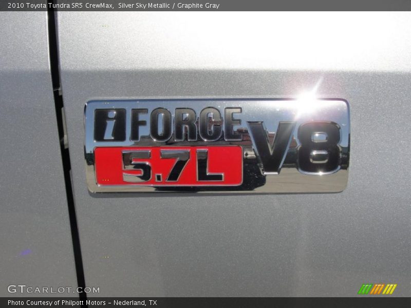 Silver Sky Metallic / Graphite Gray 2010 Toyota Tundra SR5 CrewMax