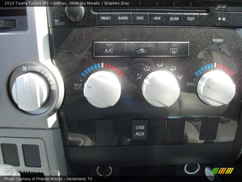 Silver Sky Metallic / Graphite Gray 2010 Toyota Tundra SR5 CrewMax