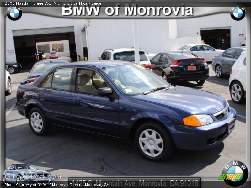 Midnight Blue Mica / Beige 2000 Mazda Protege DX