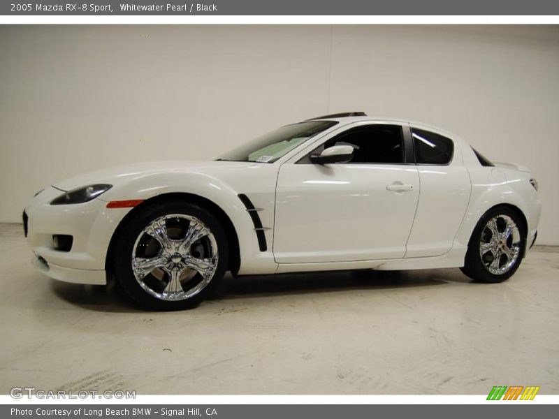 Whitewater Pearl / Black 2005 Mazda RX-8 Sport
