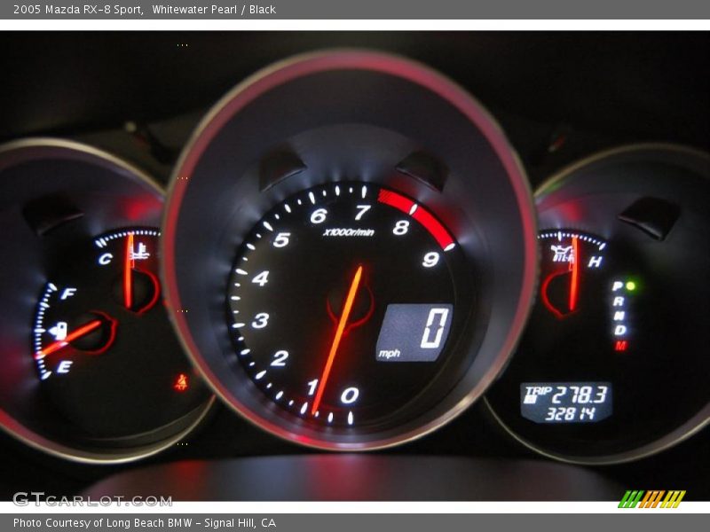 Whitewater Pearl / Black 2005 Mazda RX-8 Sport