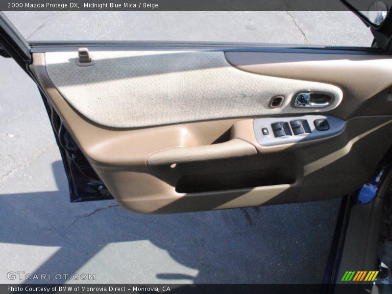 Midnight Blue Mica / Beige 2000 Mazda Protege DX