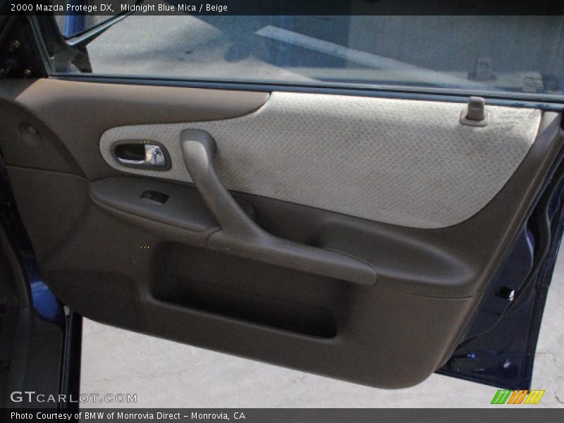 Midnight Blue Mica / Beige 2000 Mazda Protege DX