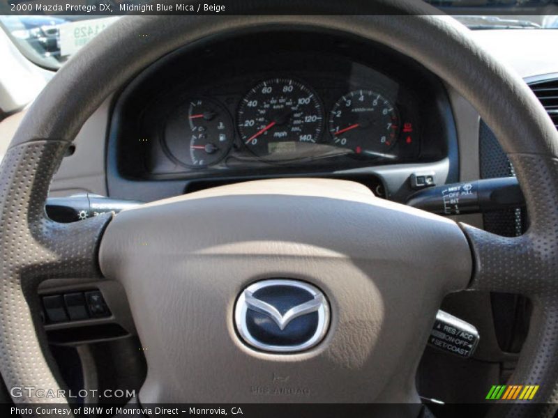 Midnight Blue Mica / Beige 2000 Mazda Protege DX
