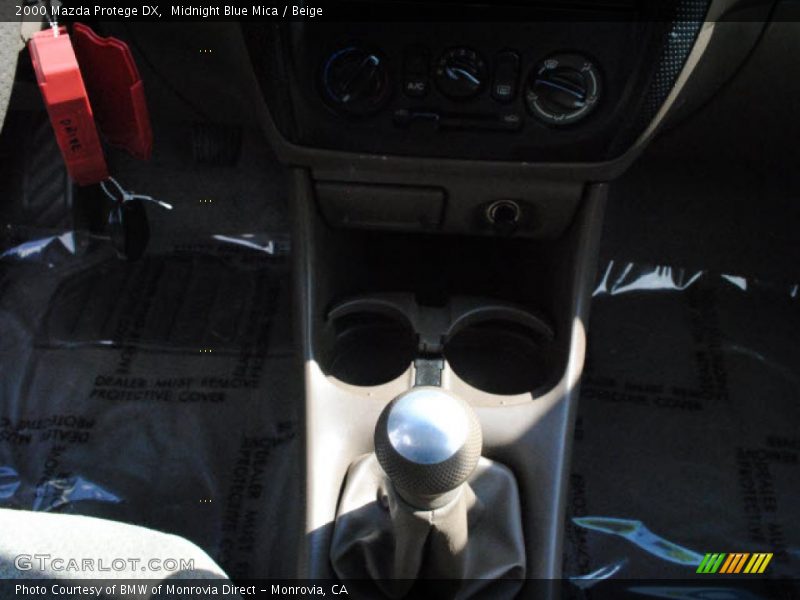 Midnight Blue Mica / Beige 2000 Mazda Protege DX