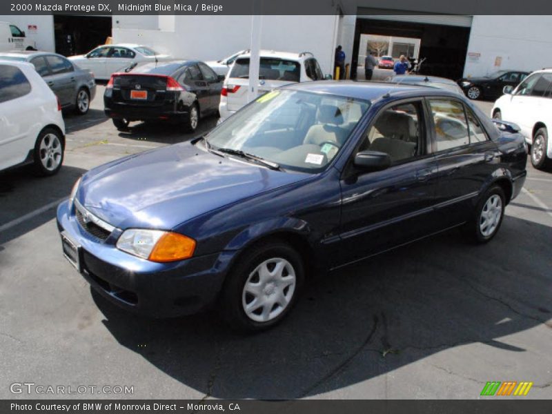 Midnight Blue Mica / Beige 2000 Mazda Protege DX