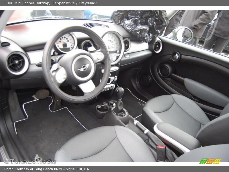 Pepper White / Grey/Black 2008 Mini Cooper Hardtop