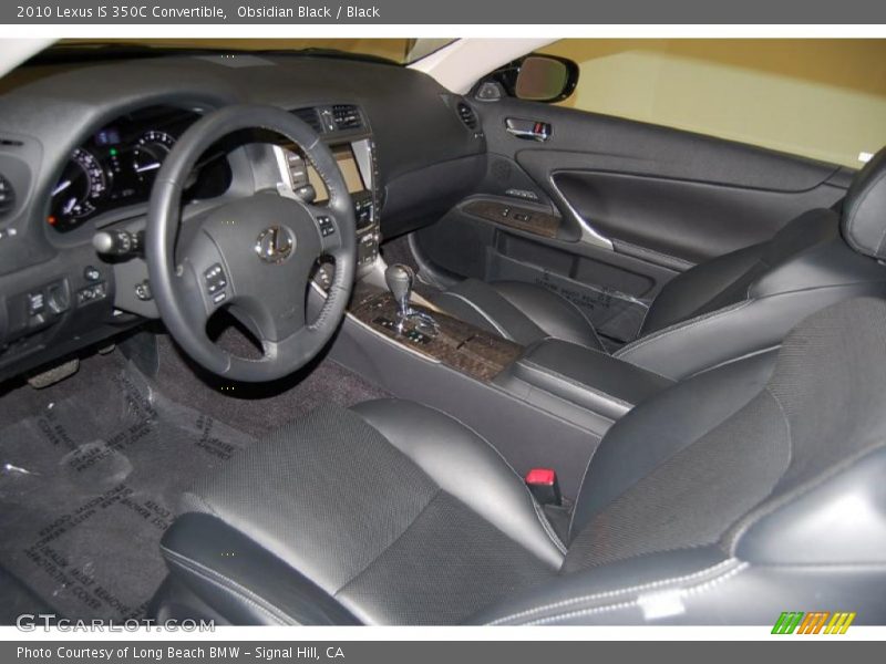  2010 IS 350C Convertible Black Interior