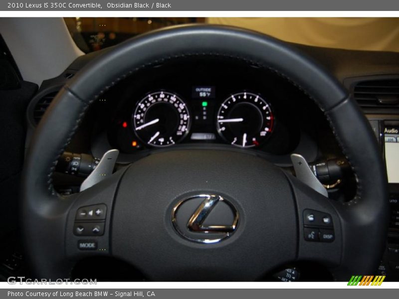 Obsidian Black / Black 2010 Lexus IS 350C Convertible