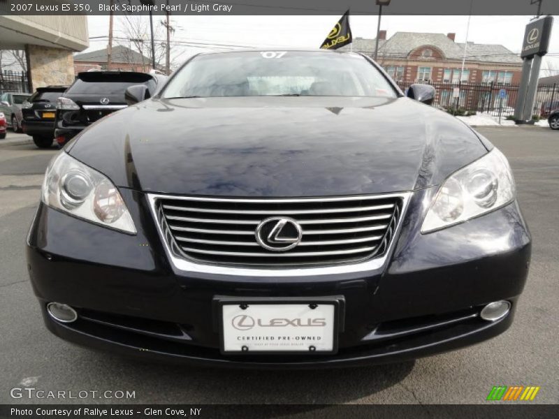 Black Sapphire Pearl / Light Gray 2007 Lexus ES 350