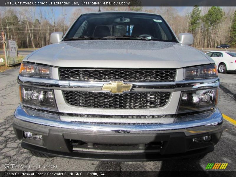 Sheer Silver Metallic / Ebony 2011 Chevrolet Colorado LT Extended Cab
