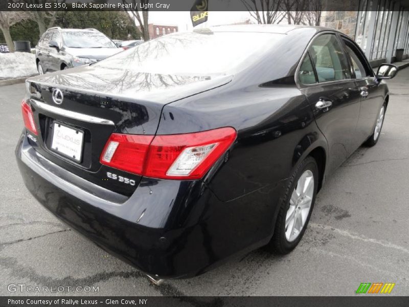 Black Sapphire Pearl / Light Gray 2007 Lexus ES 350