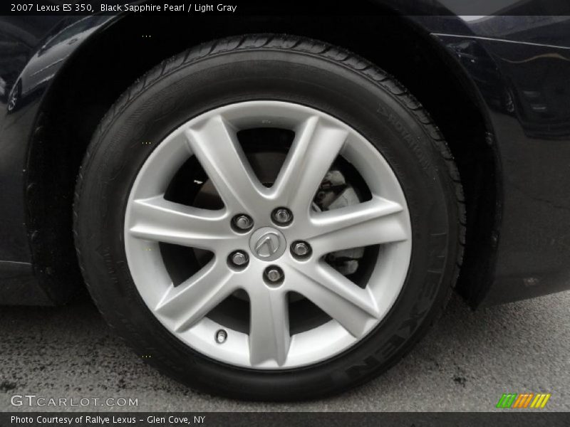 Black Sapphire Pearl / Light Gray 2007 Lexus ES 350