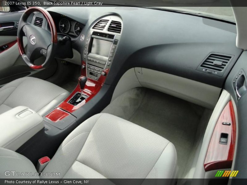 Black Sapphire Pearl / Light Gray 2007 Lexus ES 350