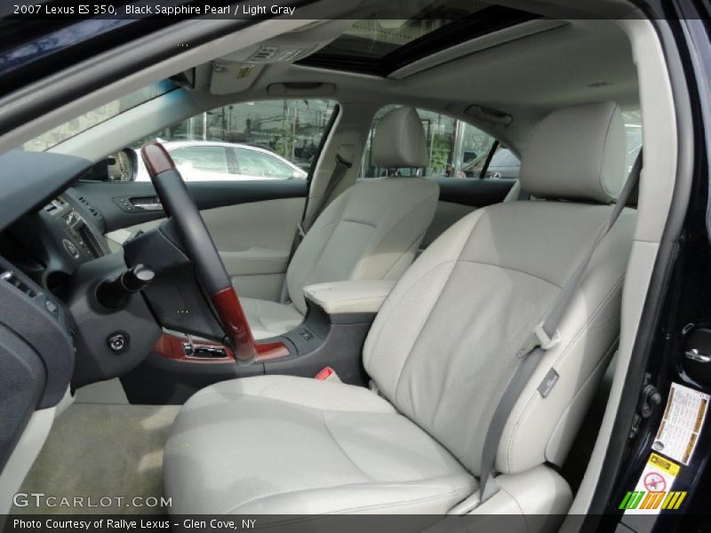 Black Sapphire Pearl / Light Gray 2007 Lexus ES 350