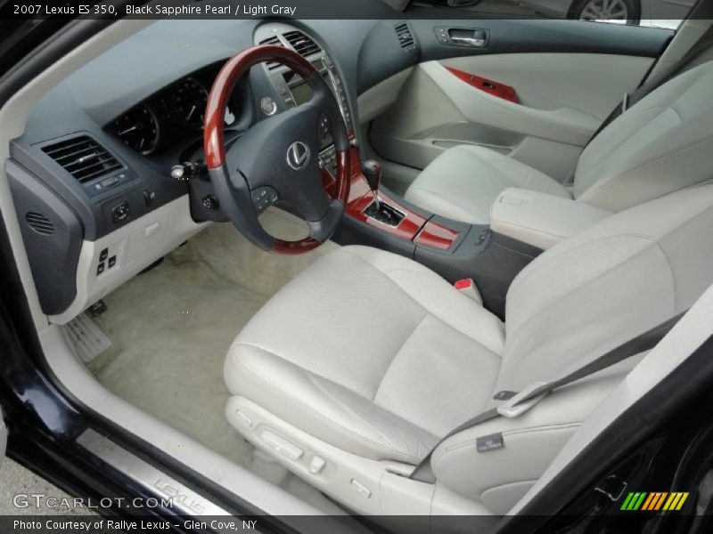 Black Sapphire Pearl / Light Gray 2007 Lexus ES 350