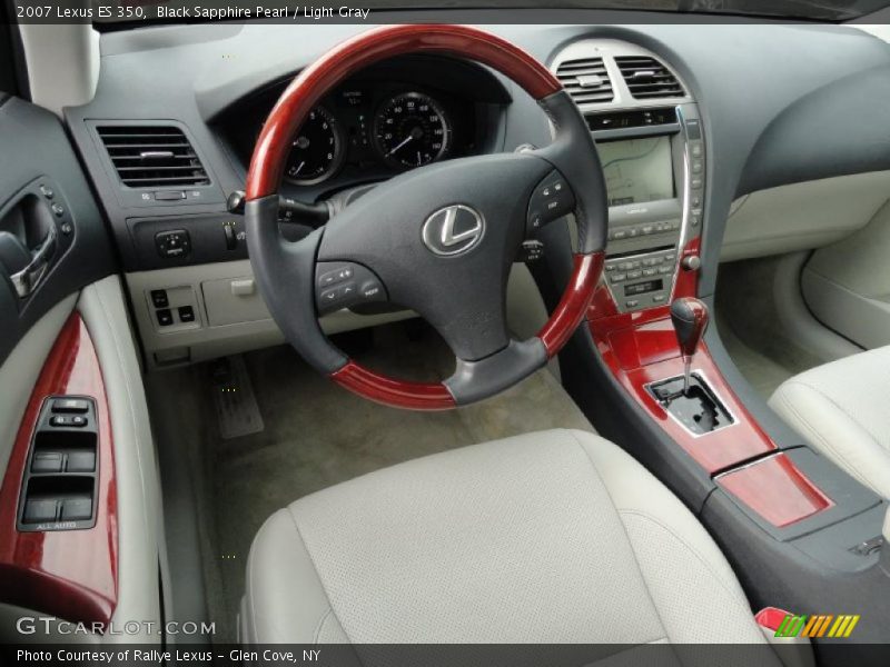 Black Sapphire Pearl / Light Gray 2007 Lexus ES 350