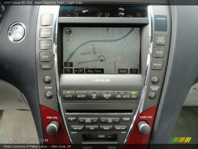 Black Sapphire Pearl / Light Gray 2007 Lexus ES 350