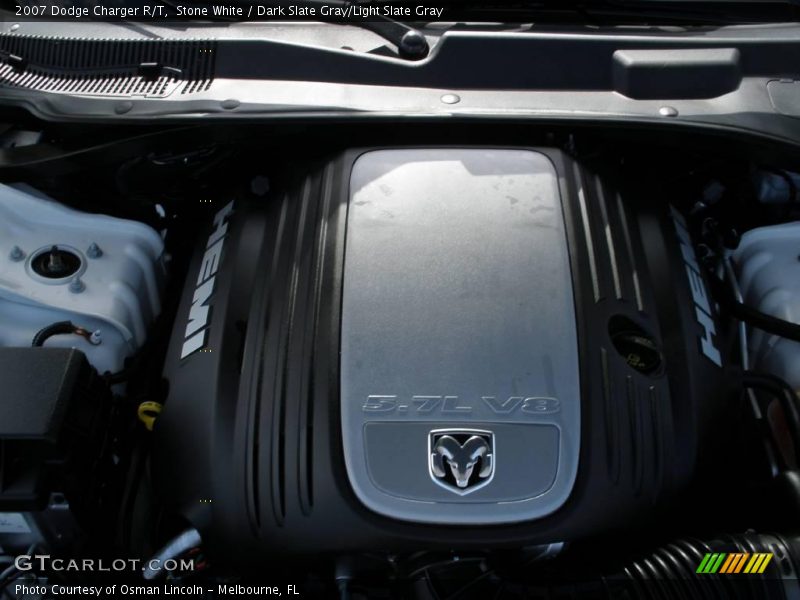 Stone White / Dark Slate Gray/Light Slate Gray 2007 Dodge Charger R/T