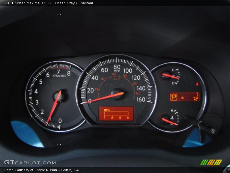 Ocean Gray / Charcoal 2011 Nissan Maxima 3.5 SV