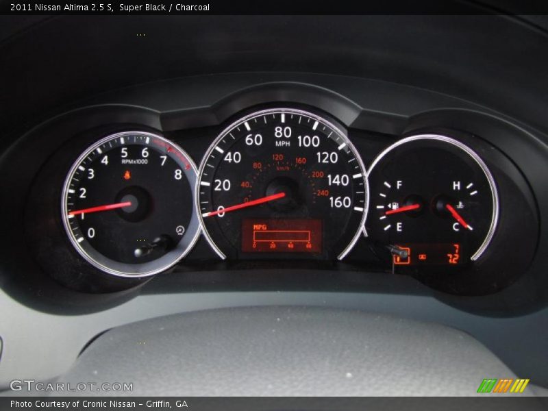 Super Black / Charcoal 2011 Nissan Altima 2.5 S