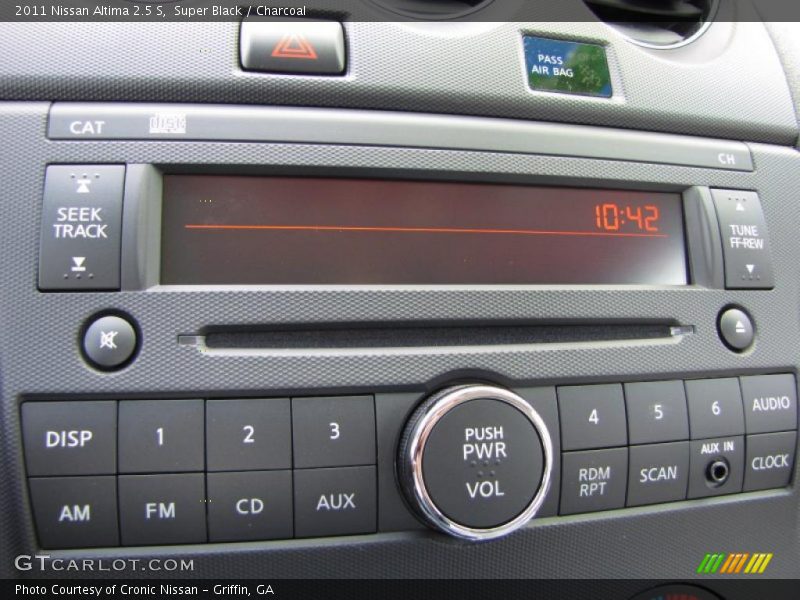 Super Black / Charcoal 2011 Nissan Altima 2.5 S