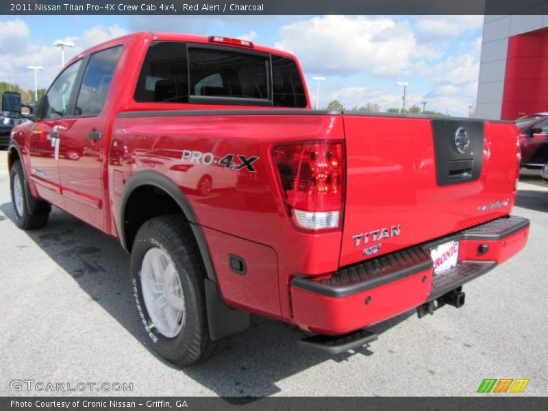 Red Alert / Charcoal 2011 Nissan Titan Pro-4X Crew Cab 4x4