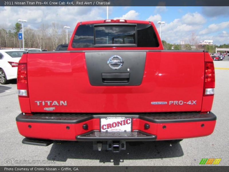 Red Alert / Charcoal 2011 Nissan Titan Pro-4X Crew Cab 4x4