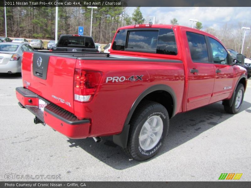 Red Alert / Charcoal 2011 Nissan Titan Pro-4X Crew Cab 4x4