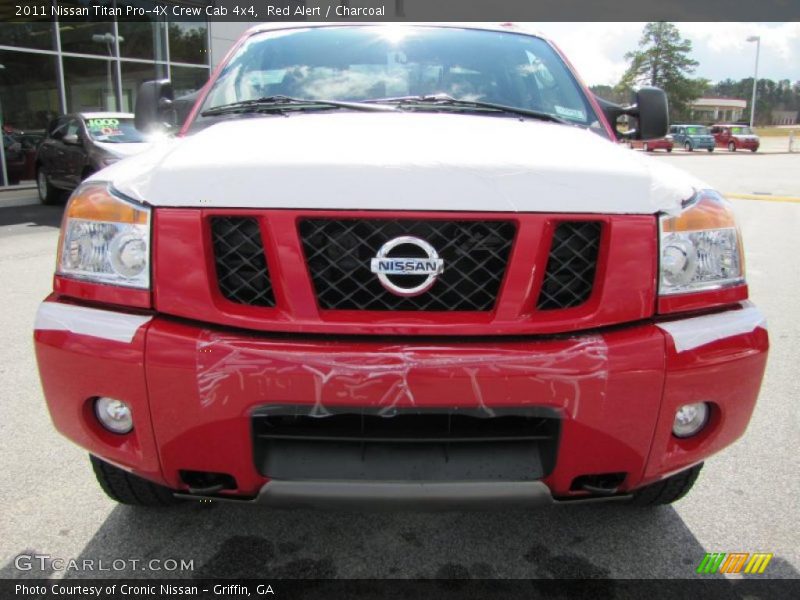 Red Alert / Charcoal 2011 Nissan Titan Pro-4X Crew Cab 4x4