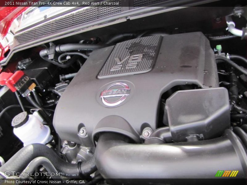 Red Alert / Charcoal 2011 Nissan Titan Pro-4X Crew Cab 4x4