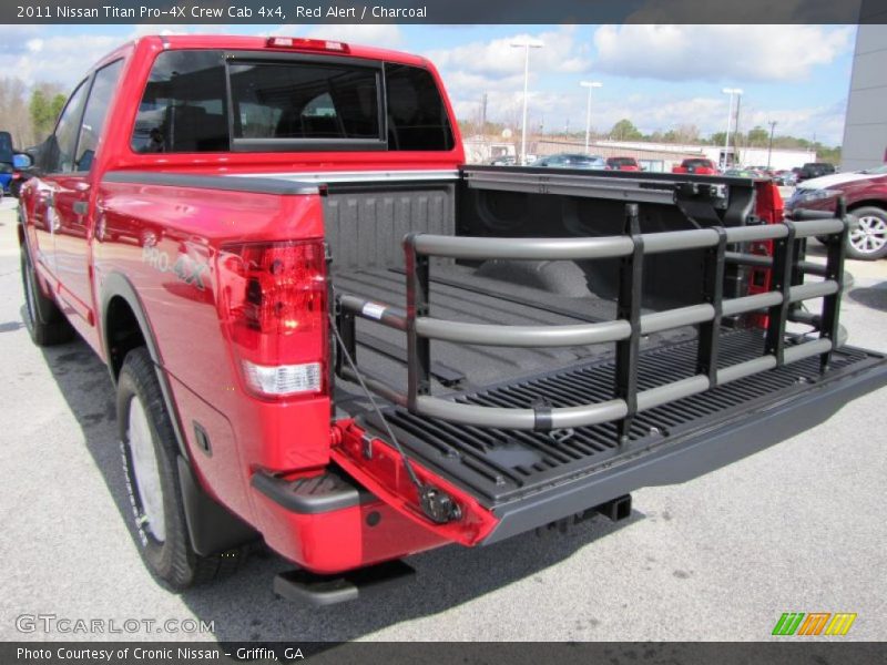 Red Alert / Charcoal 2011 Nissan Titan Pro-4X Crew Cab 4x4