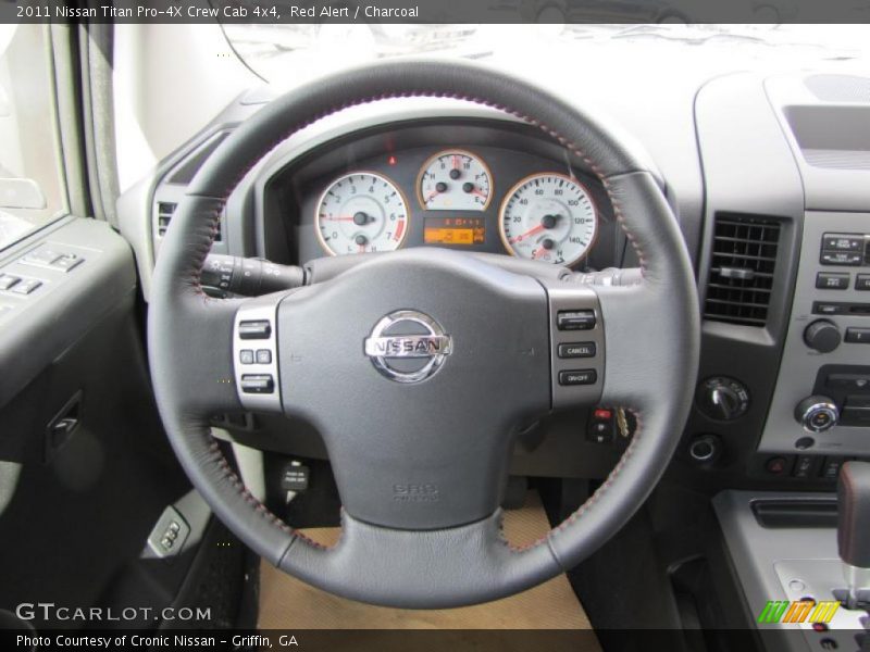  2011 Titan Pro-4X Crew Cab 4x4 Steering Wheel