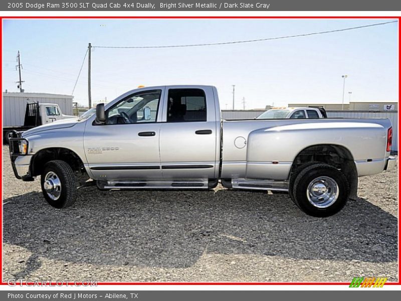  2005 Ram 3500 SLT Quad Cab 4x4 Dually Bright Silver Metallic
