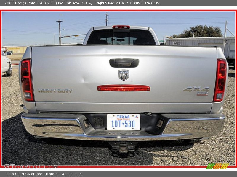 Bright Silver Metallic / Dark Slate Gray 2005 Dodge Ram 3500 SLT Quad Cab 4x4 Dually