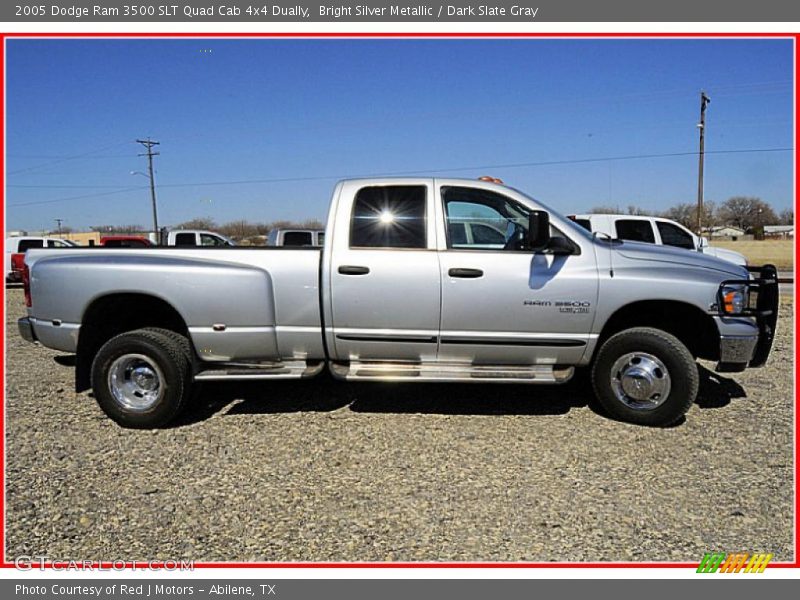  2005 Ram 3500 SLT Quad Cab 4x4 Dually Bright Silver Metallic