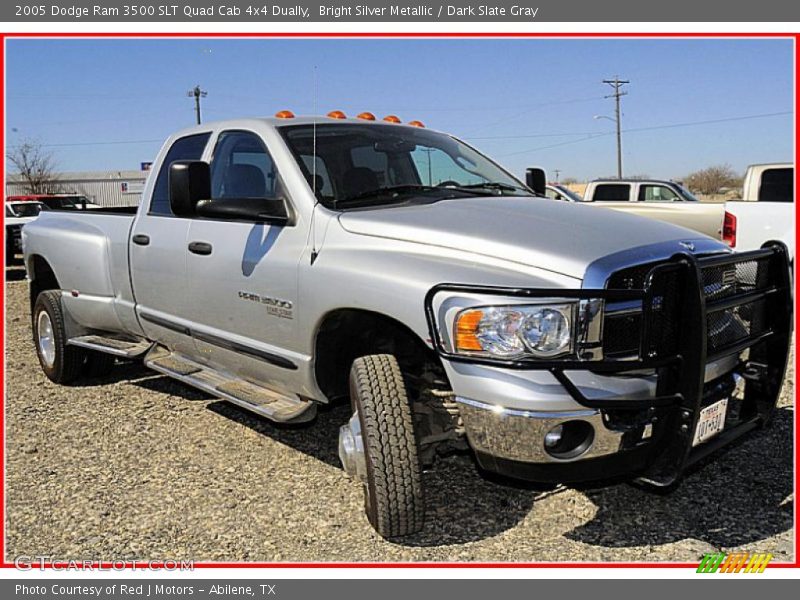 Bright Silver Metallic / Dark Slate Gray 2005 Dodge Ram 3500 SLT Quad Cab 4x4 Dually