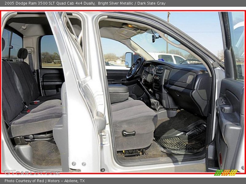 Bright Silver Metallic / Dark Slate Gray 2005 Dodge Ram 3500 SLT Quad Cab 4x4 Dually