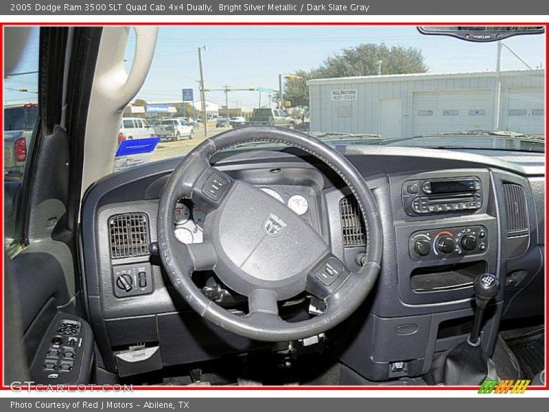 Bright Silver Metallic / Dark Slate Gray 2005 Dodge Ram 3500 SLT Quad Cab 4x4 Dually