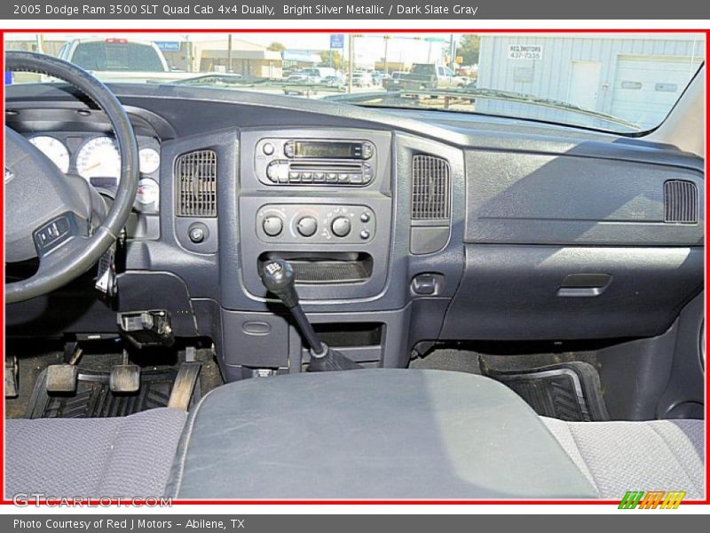Bright Silver Metallic / Dark Slate Gray 2005 Dodge Ram 3500 SLT Quad Cab 4x4 Dually