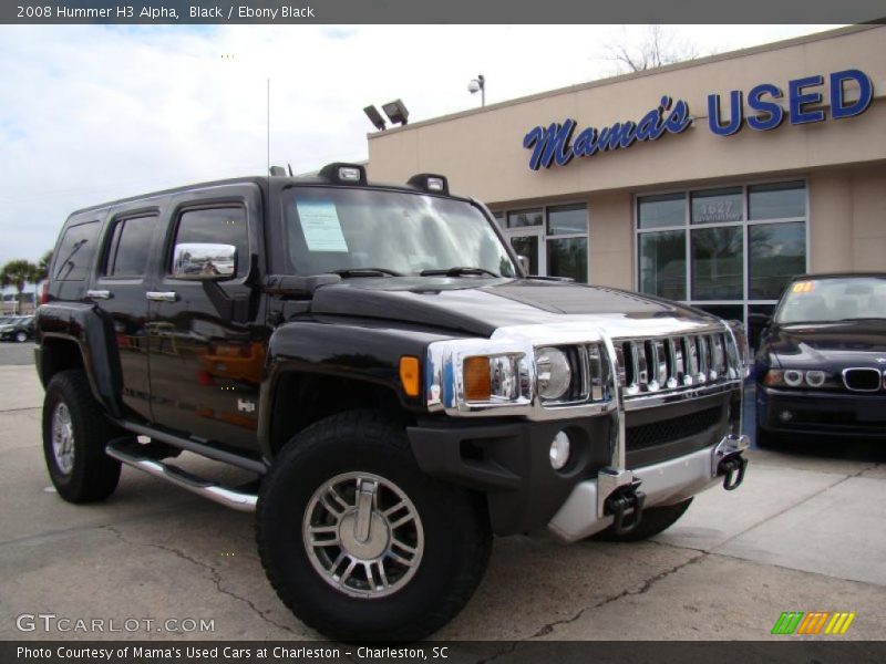 Black / Ebony Black 2008 Hummer H3 Alpha