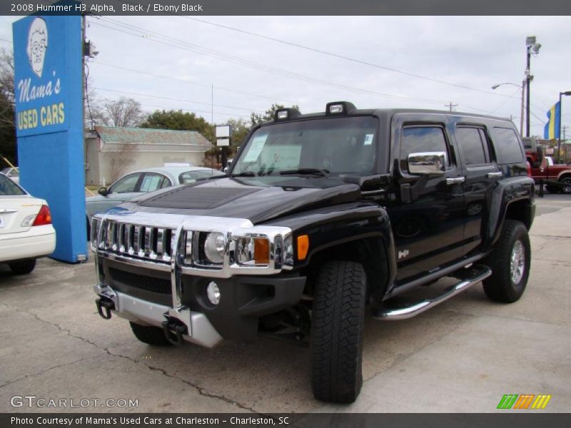 Black / Ebony Black 2008 Hummer H3 Alpha