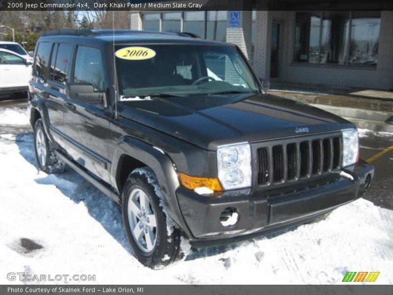 Dark Khaki Pearl / Medium Slate Gray 2006 Jeep Commander 4x4