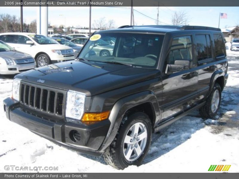 Dark Khaki Pearl / Medium Slate Gray 2006 Jeep Commander 4x4