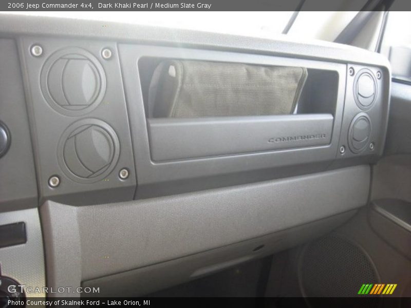 Dark Khaki Pearl / Medium Slate Gray 2006 Jeep Commander 4x4